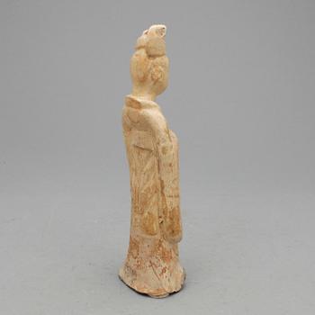FIGURIN, glaserat lergods, möjligen Tang, Kina.