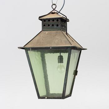 Ceiling lamp, folk art, 19th century.