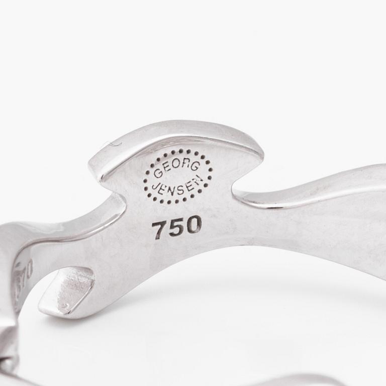 ÖRHÄNGEN, "Fusion", Georg Jensen, 18K vitguld med briljantslipade diamanter ca 1.20 ct.