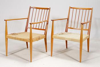 KARMSTOLAR, ett par, Josef Frank, modell 508. Formgiven 1932.