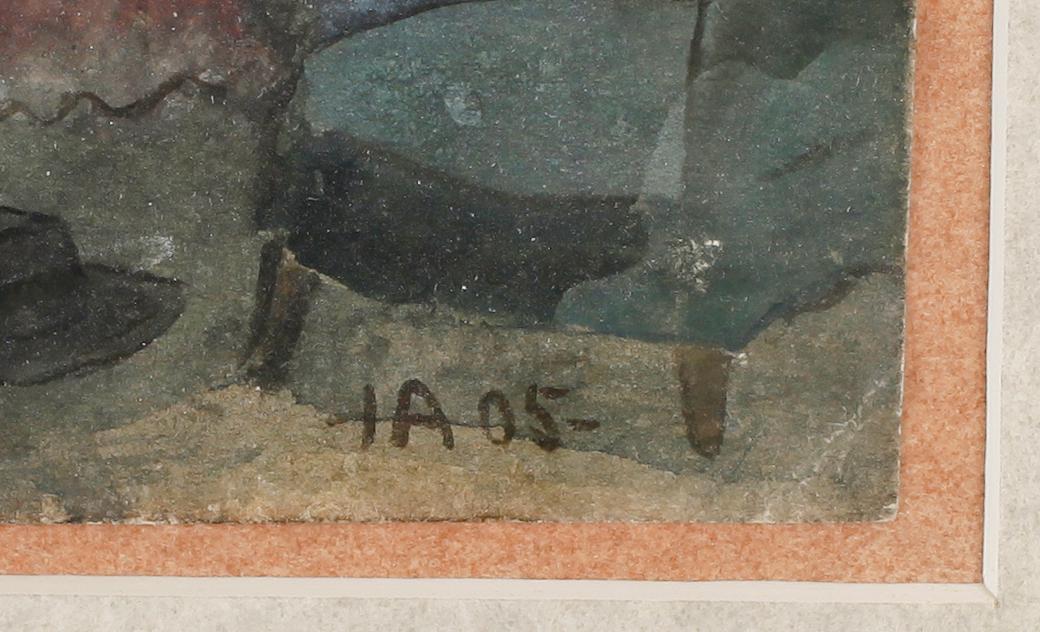 IVAR AROSENIUS, gouache, monogramsignerad, daterad -05.