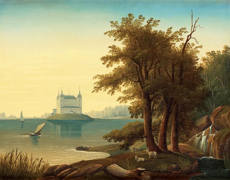 Carl Abraham Rothstén, Vy mot Läckö slott.