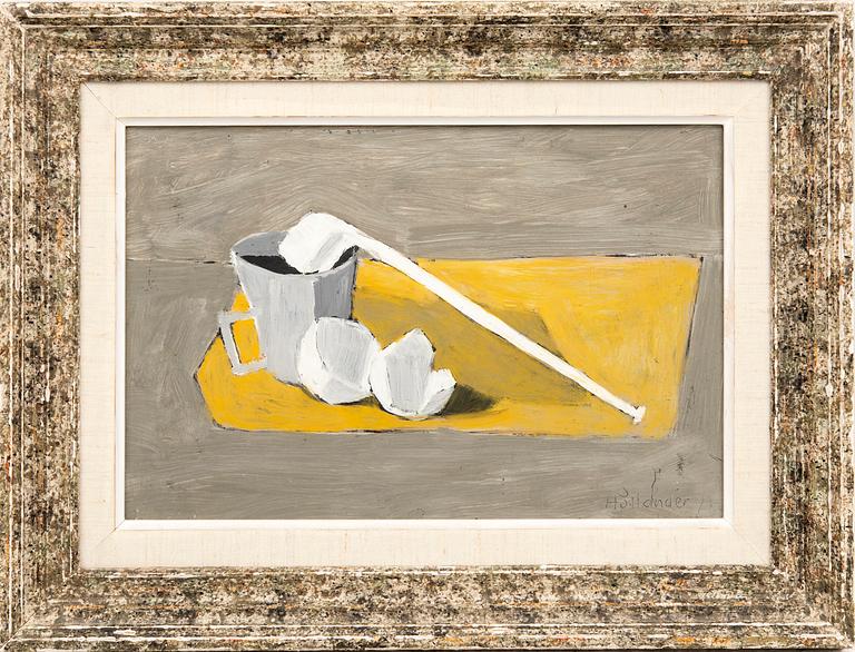 Gunnar Hållander, "Still Life with Yellow Bag".