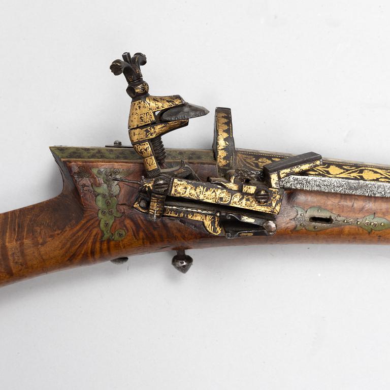 A Ottoman Miquelet rifle, end of the 18th Century.