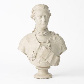 Johan Tobias Sergel, efter, gips, "Gustav III", tidigt 1900-tal.