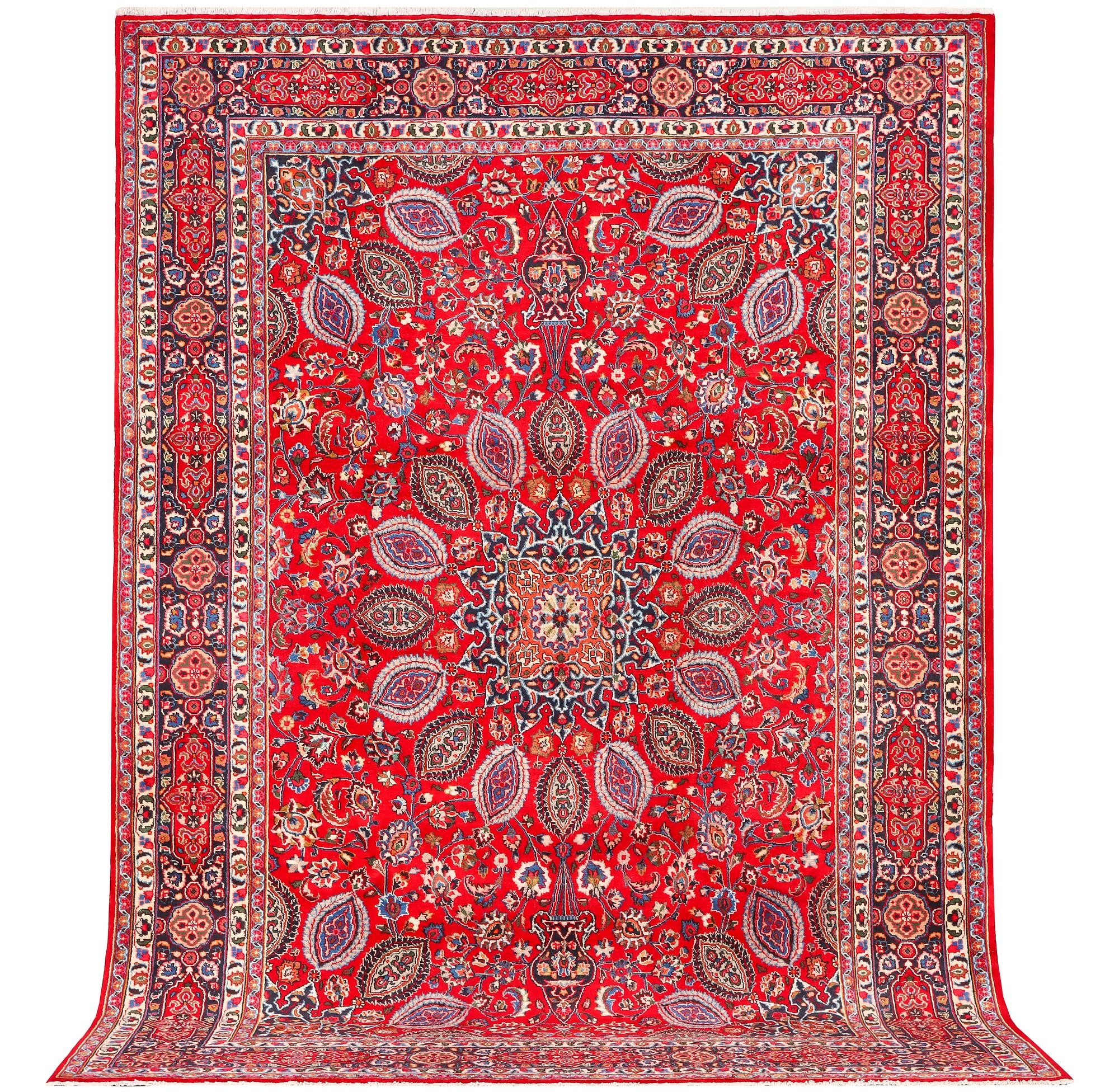 A Keshan carpet, c. 355 x 245 cm.