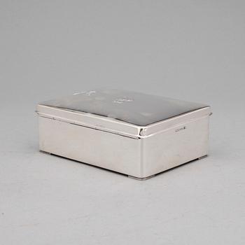 CIGARETTASK, silver, C G Hallberg, Stockholm, 1959.