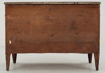 A Gustavian late 18th Century commode by J. Hultsten, not signed.