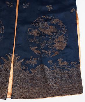 A silk robe, Qing dynasty, circa 1900.