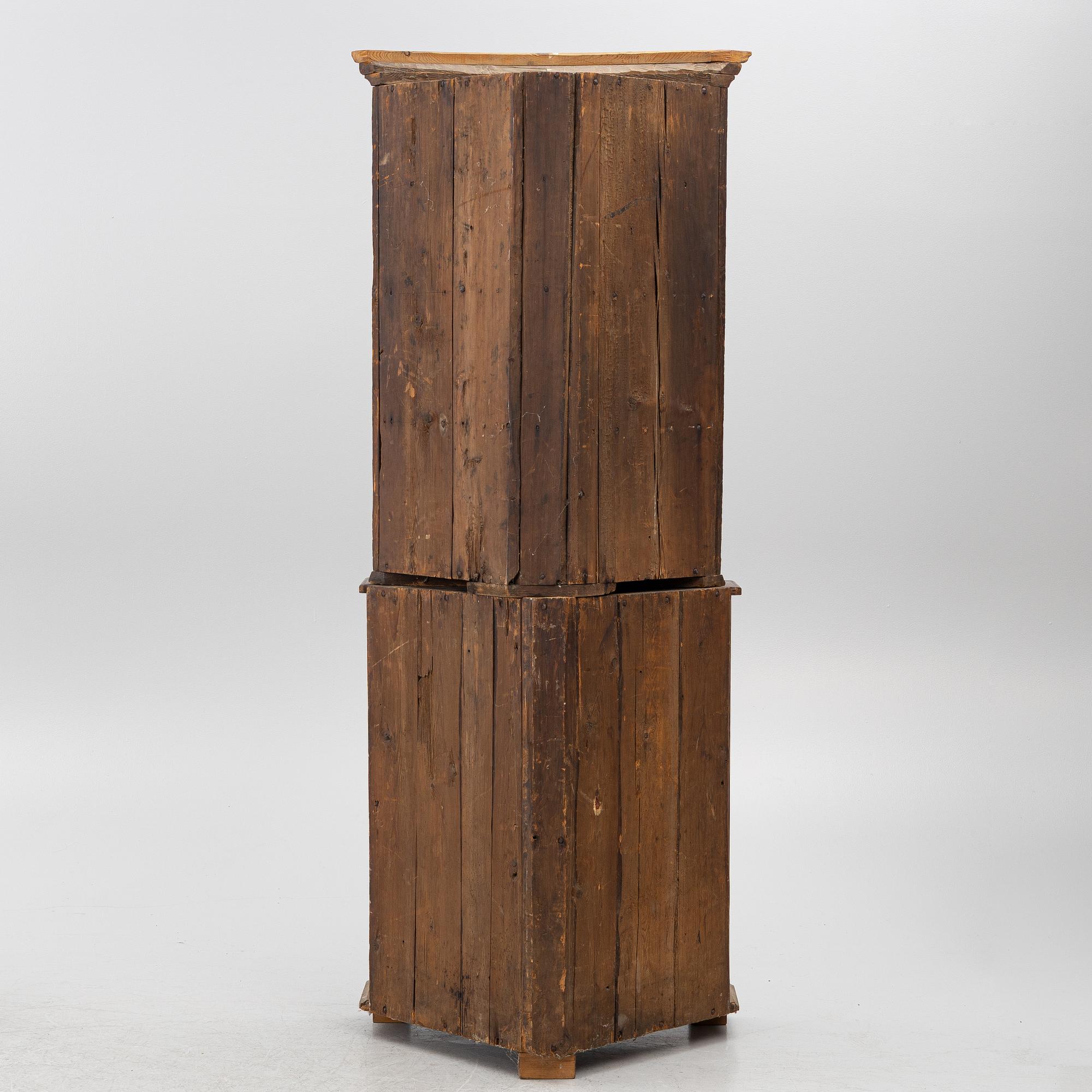 A corner cabinet, Värmland, 19th Century.