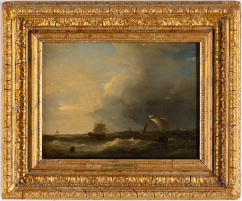 JOHANNES HERMANUS KOEKKOEK, attributed to, oil on canvas, signed.