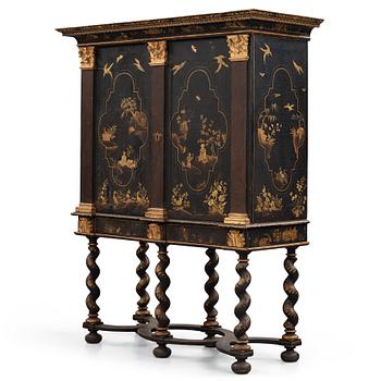 1. A Swedish late Baroque cupboard.