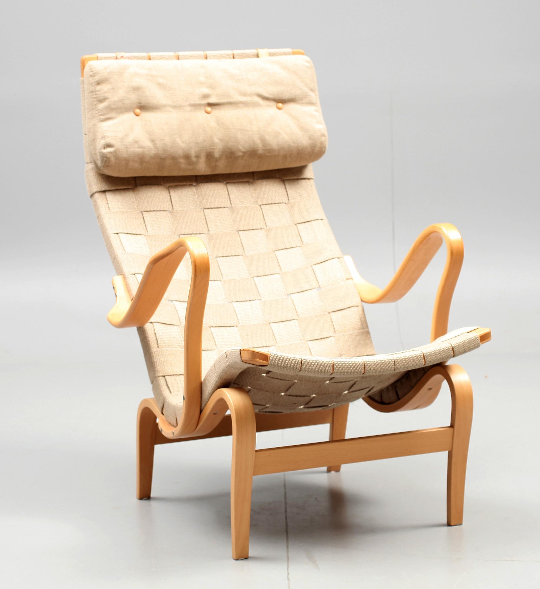 FÅTÖLJ, "Pernilla" design Bruno Mathsson by Dux.
