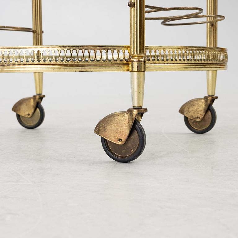 Serving cart, late 20th century.