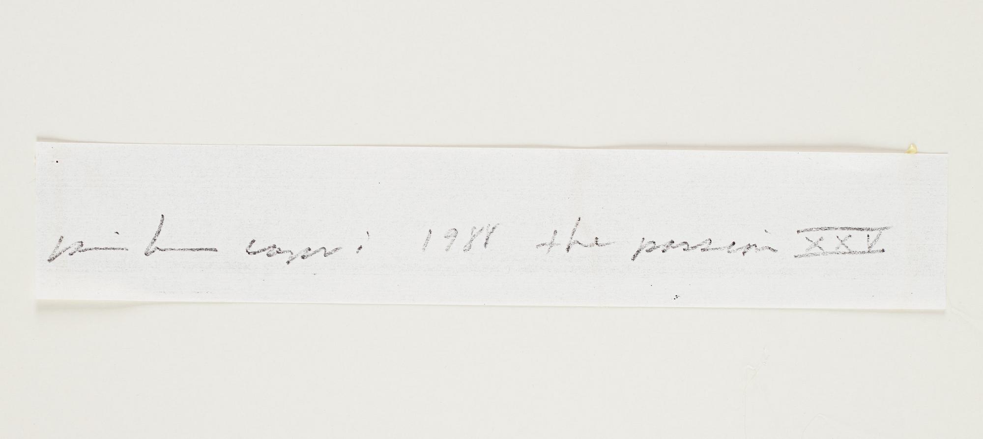 JAMES BROWN, drawing signed and dated 1988 on verso.