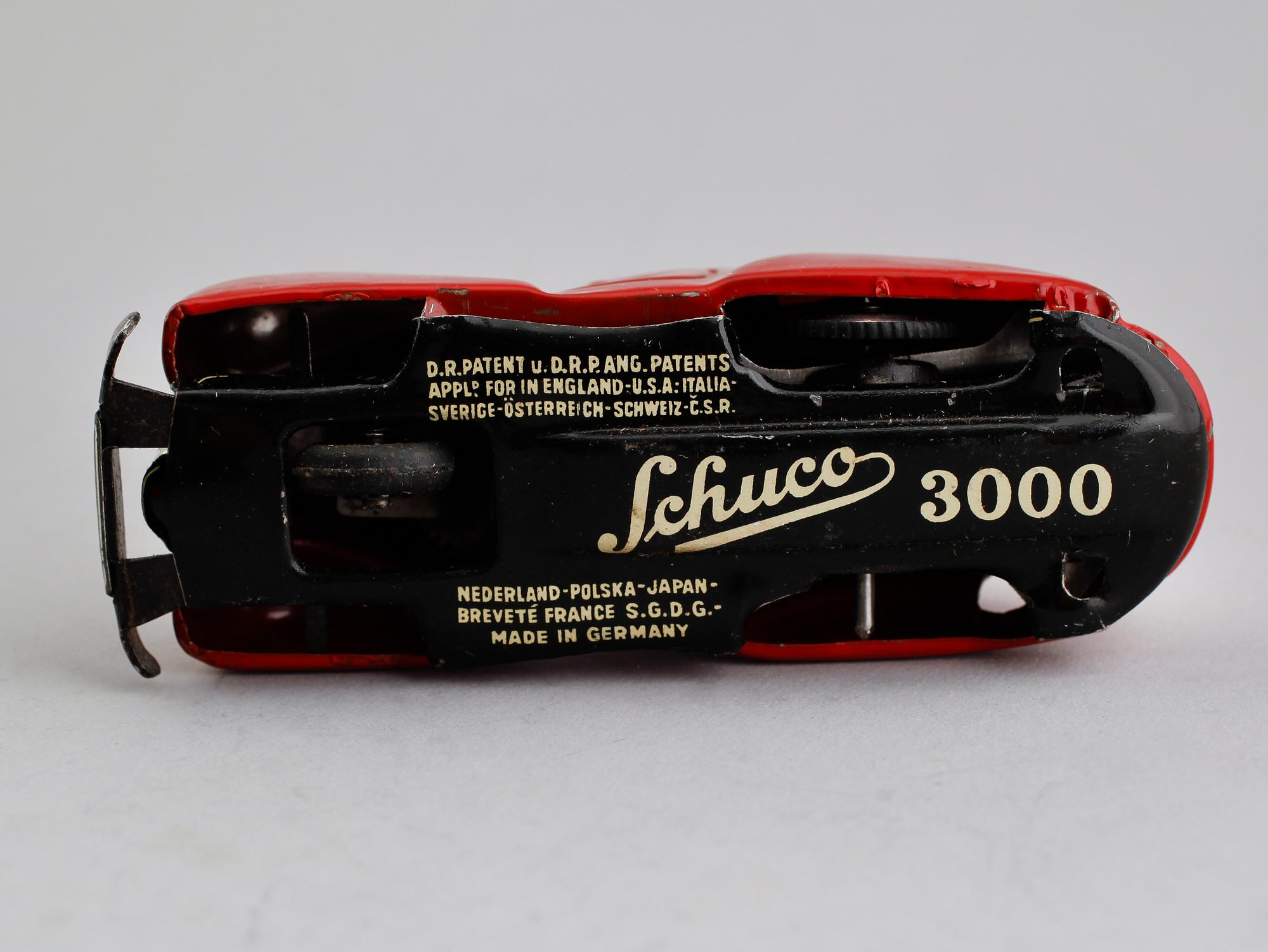 LEKSAKSBIL, Schuco Avståndsstyrda Bilen 3000, Tyskland, 1900-talets mitt.