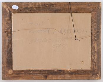 MOSSE STOOPENDAAL, olja på pannå, sign.