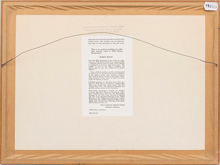 Filmcell från filmen "Robin Hood", Walt Disney.