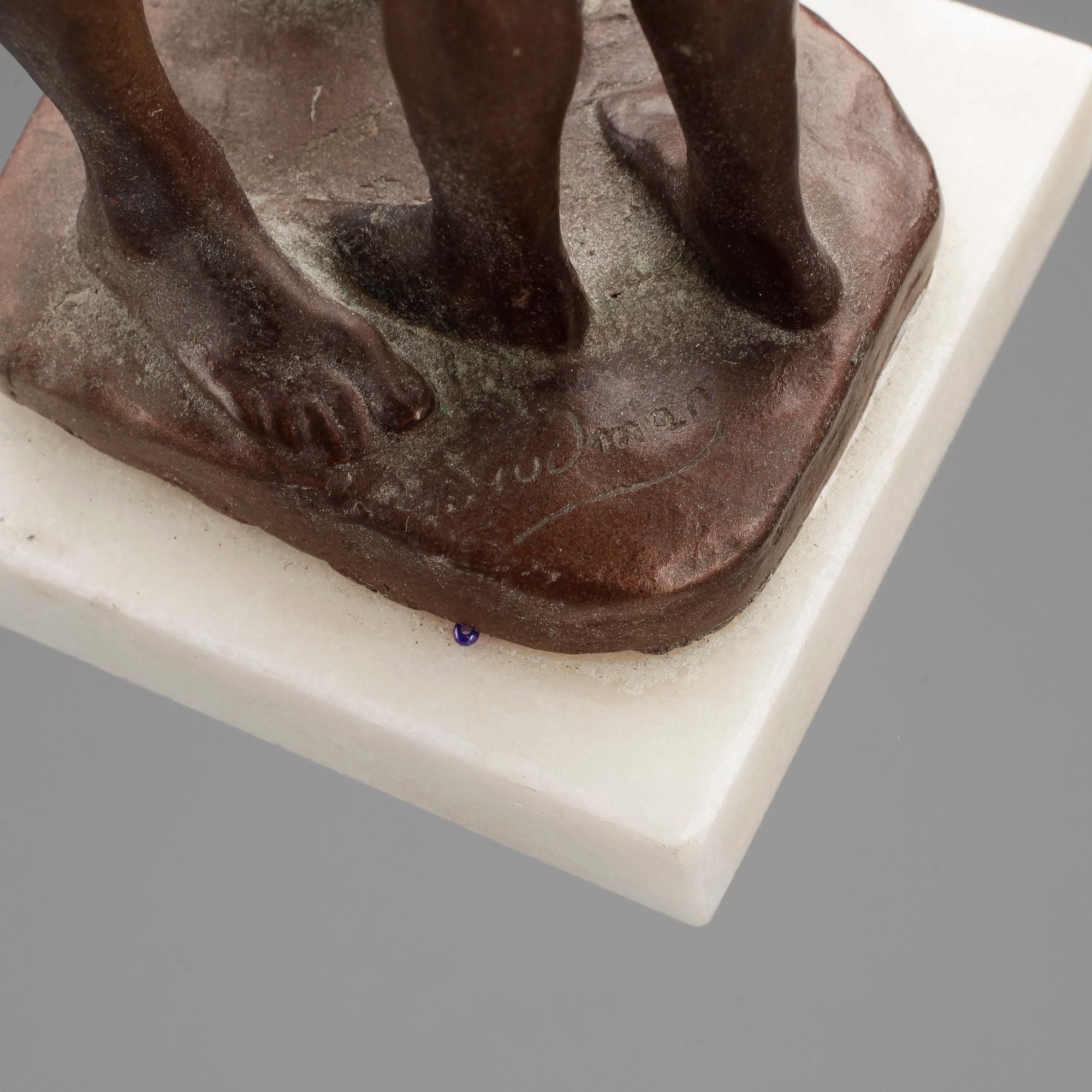 GUDMAR OLOVSON, skulptur, bronserad konstmassa, signerad.