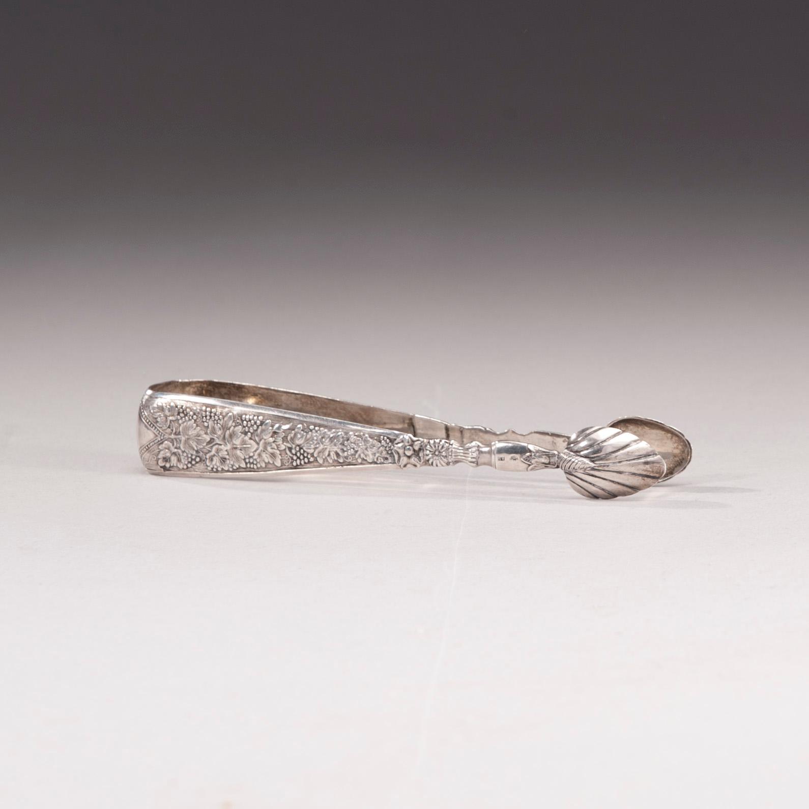 SOCKERTÅNG, silver, Roland Mellin, Helsingfors 1844. Vikt 35 g.