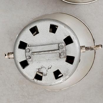 INDUSTRILAMPOR, ett par, metall, 1900-talets mitt. Höjd 49.