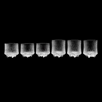 GLASSERVISDELAR, 15 st, "Ultima Thule", Tapio Wirkkala, Iittala.