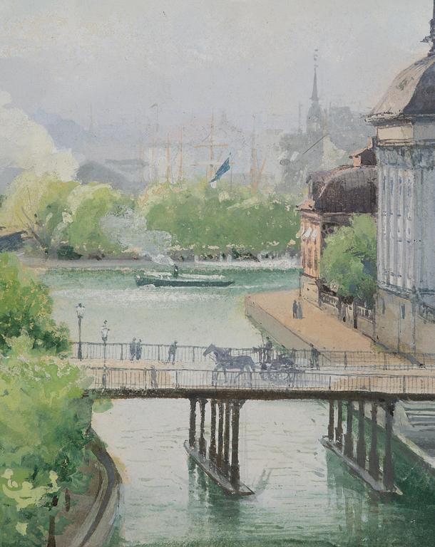 Anna Palm de Rosa, Vy mot Riddarhuset.