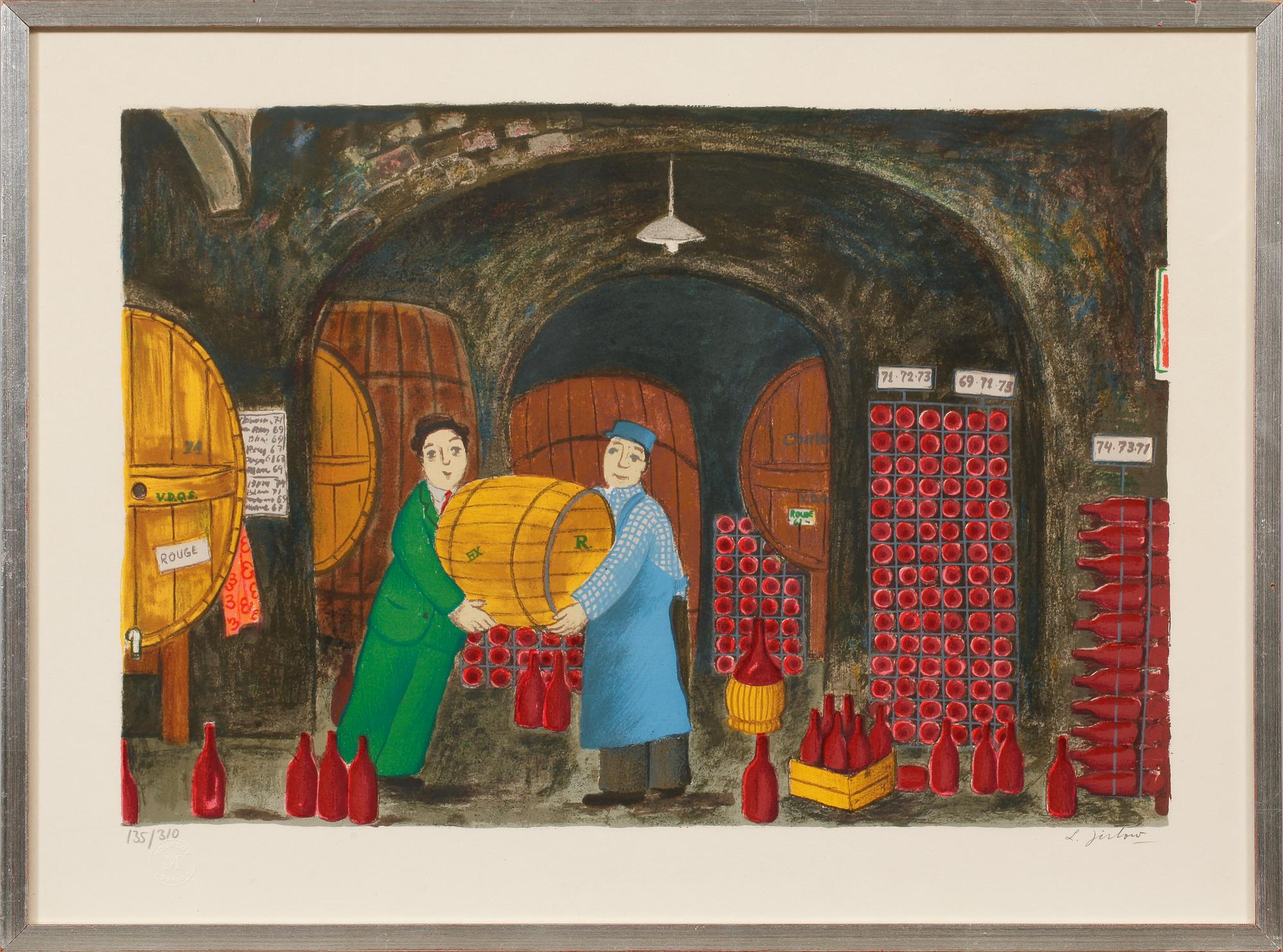 LENNART JIRLOW, färglitografi, signerad och numrerad 135/310.