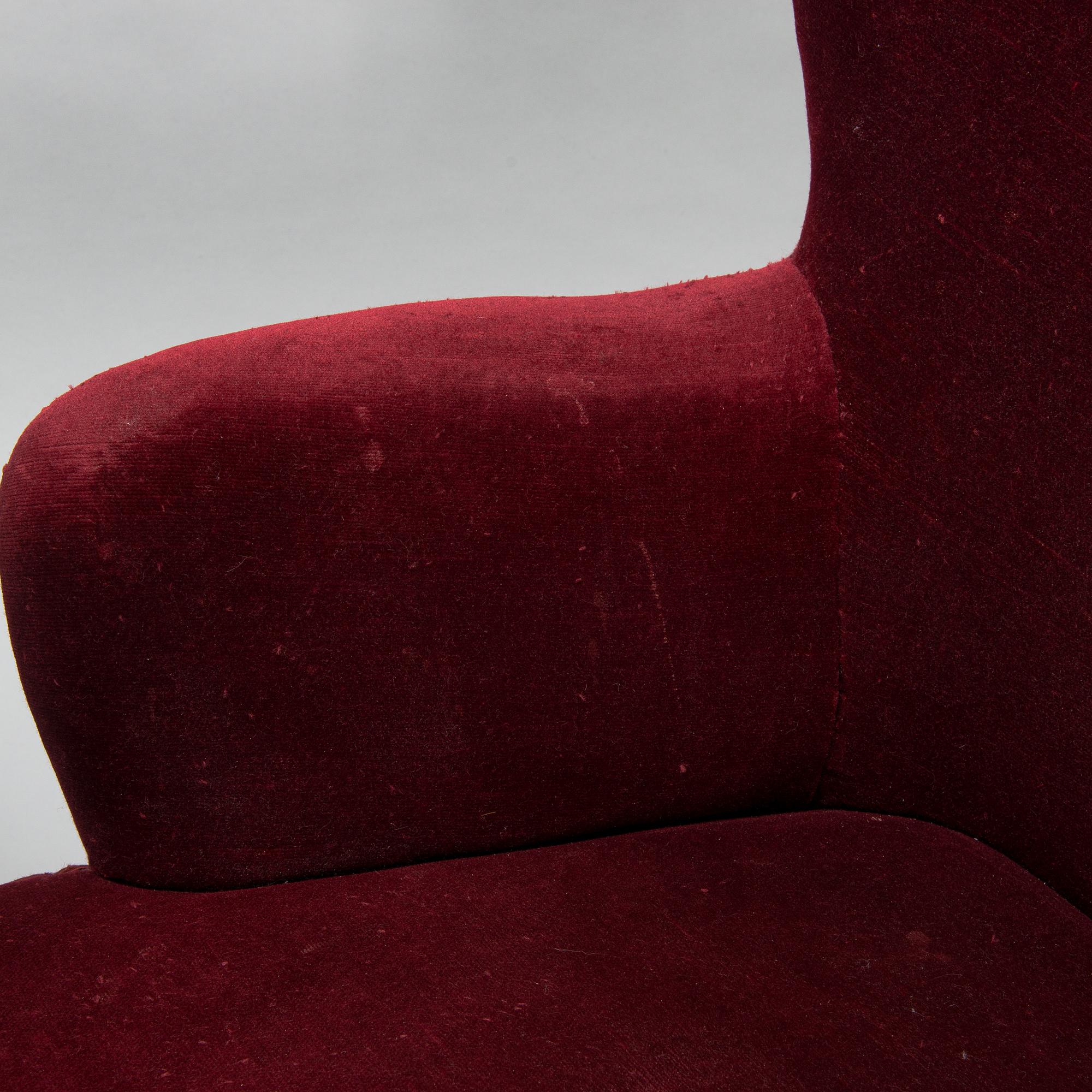 Ilmari Lappalainen, a pair of 1950's 'Laila' armchairs for Asko, Finland.