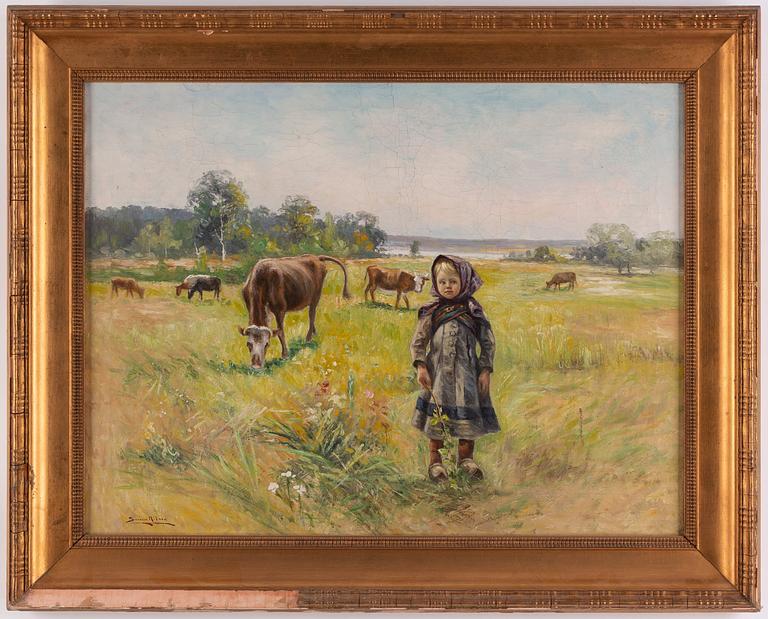 Severin Nilson, oil on canvas, signed.