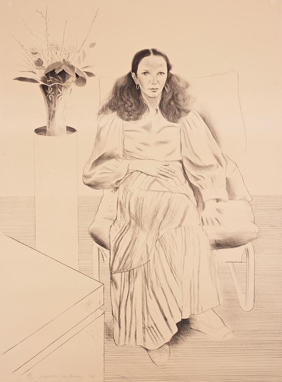 David Hockney, "Brooke Hopper".