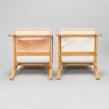 Alvar Aalto, a pair of '403' armchairs for Artek.