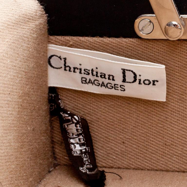 CHRISTIAN DIOR, a blue monogram canvas brief case.