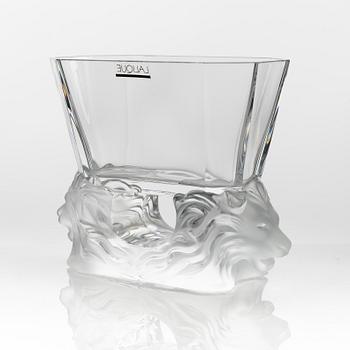 A 'venise' glass vase, Lalique, France.