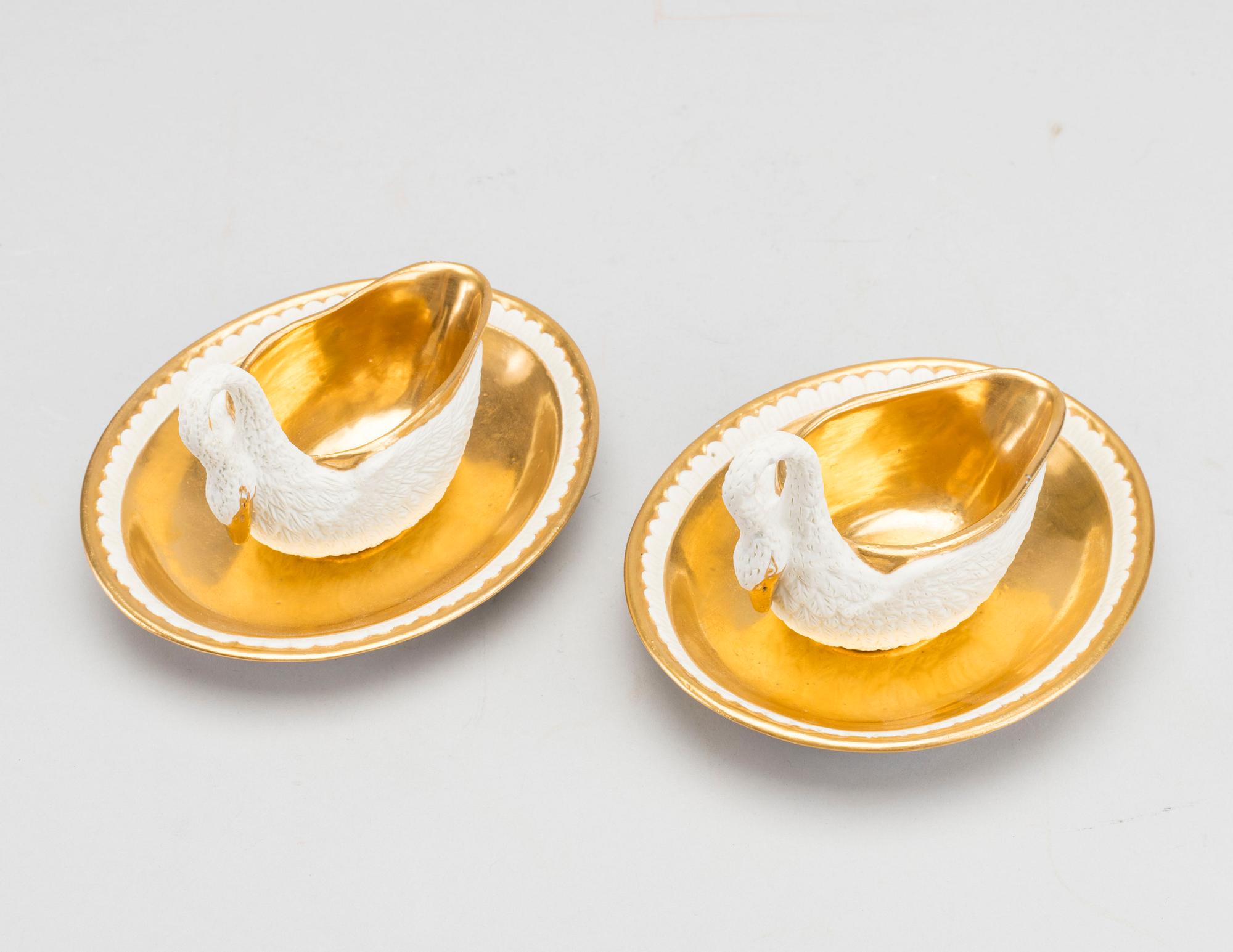GRÄDDSNIPOR, ett par, Sevres, Frankrike, empire.