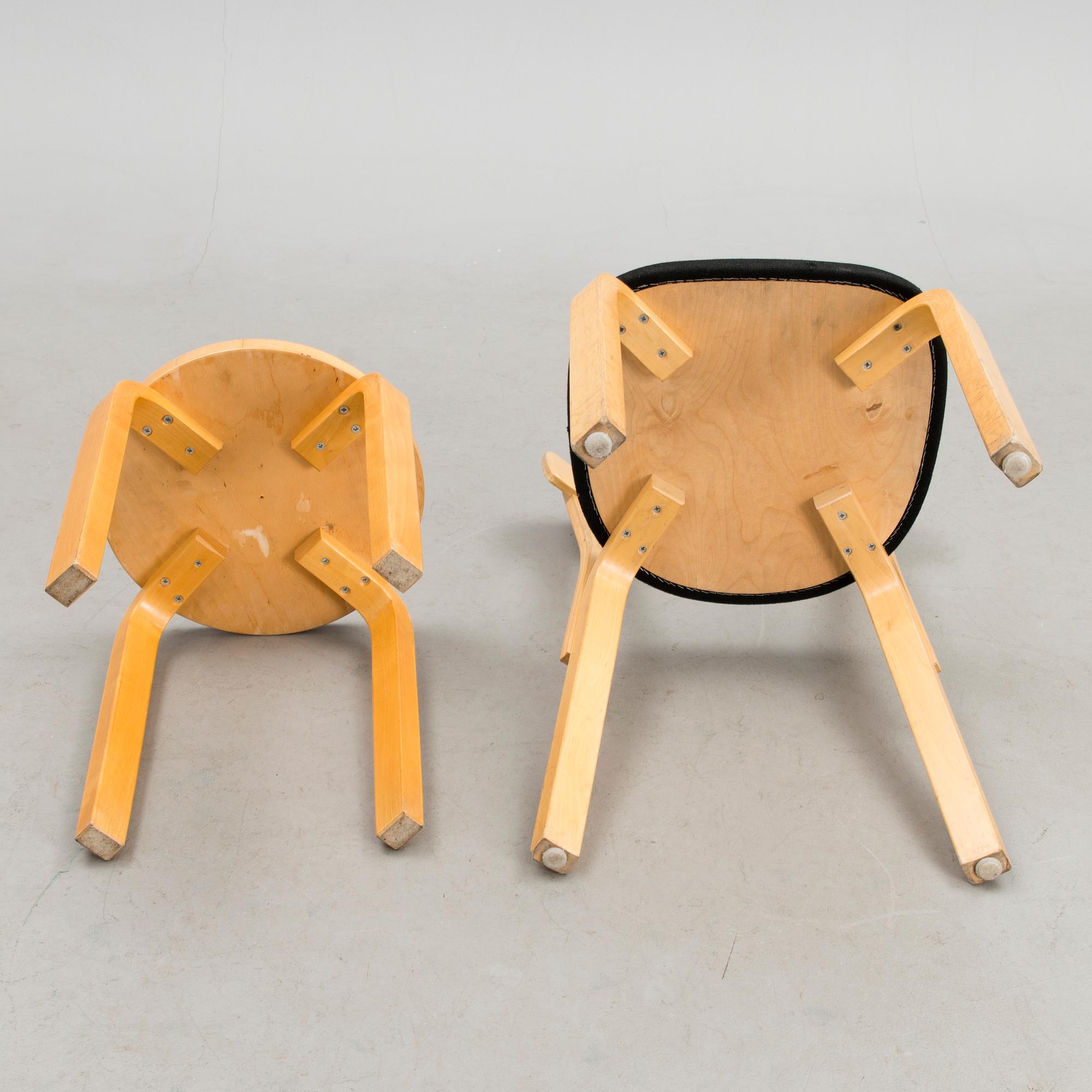 ALVAR AALTO, STOL 69 OCH PALL E60, Artek.