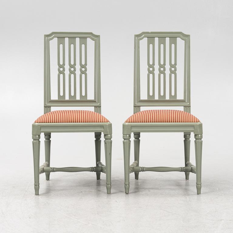 A set of eight 'Svensk provins' chairs, Åmells, 1990's.