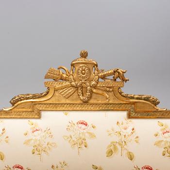 A Gustavian bed, late 18th century.