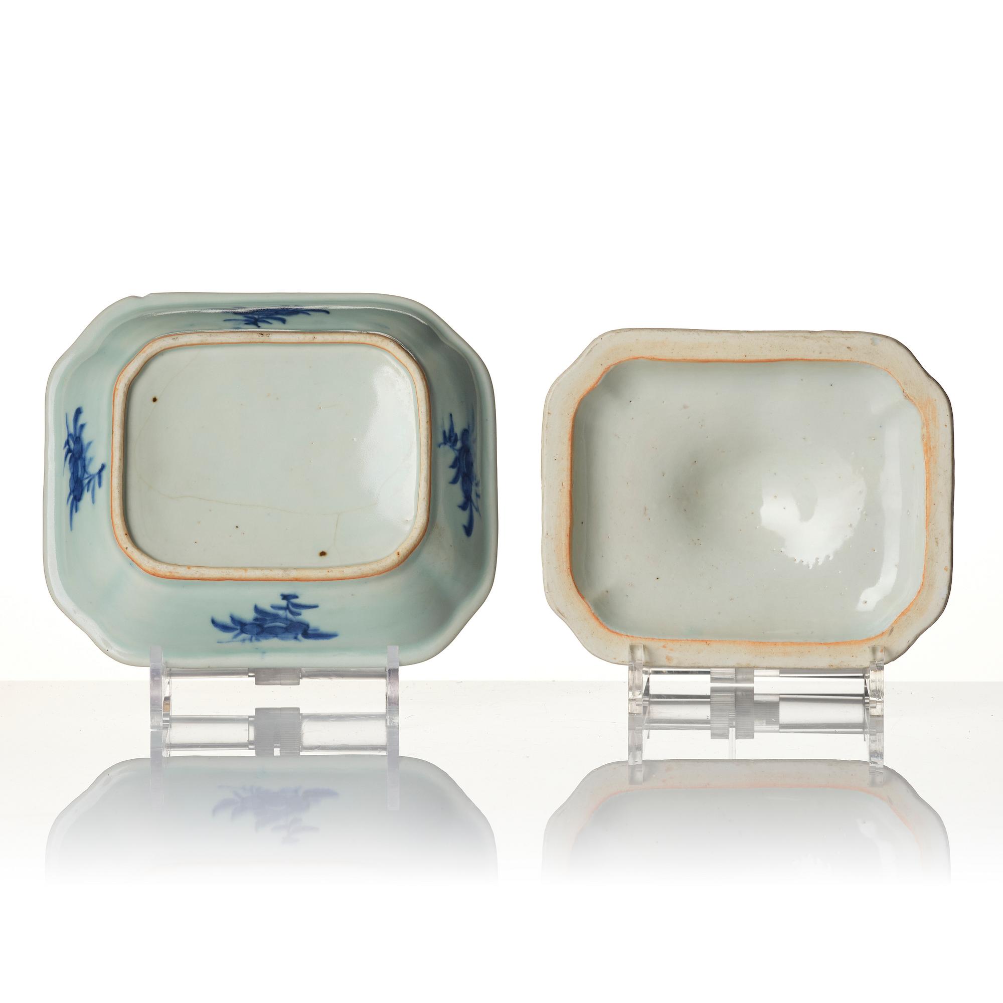 Servisdelar, 18 stycken, porslin. Qingdynastin, omkring 1900.