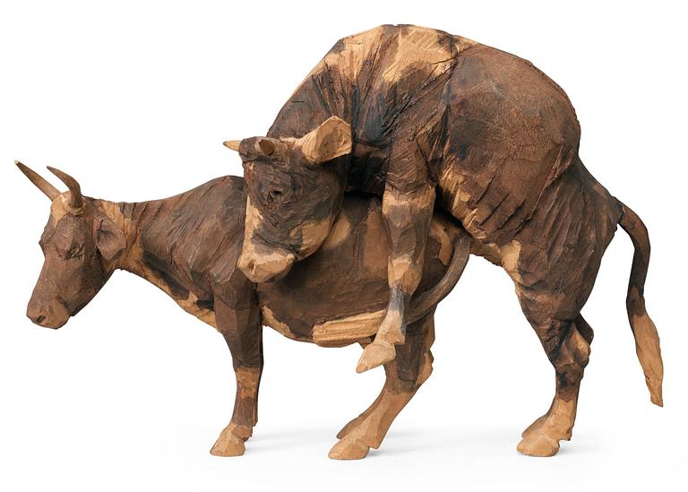 Axel Petersson Döderhultarn, "Lantlig idyll - kobröllop" (2).