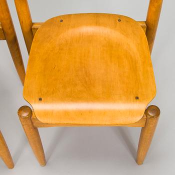 Ilmari Tapiovaara, eight 1940s "Wilman" chairs for Wilh. Schauman Fanerfabrik, Jyväskylä, Finland.