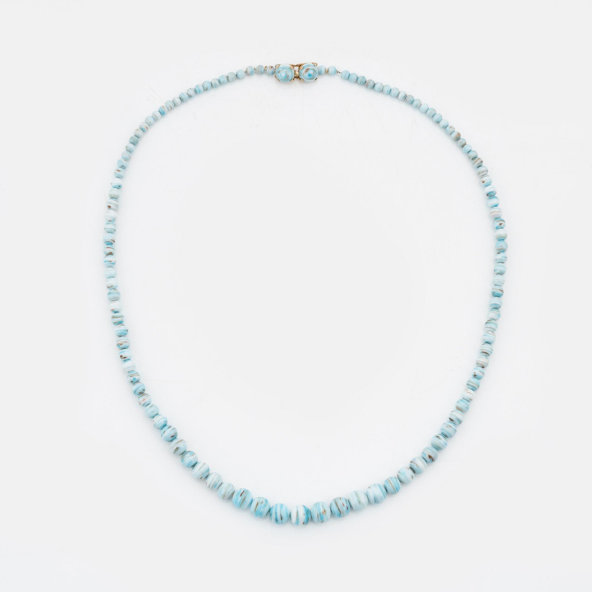 Christian Dior, a glass pearl necklace, 1963.