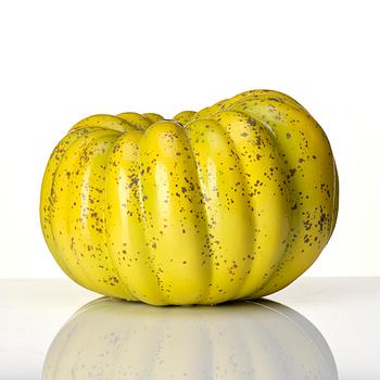Hans Hedberg, a faience sculpture of a pumpkin, Biot, France.