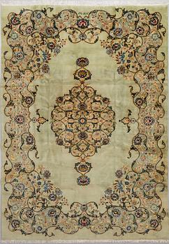 A CARPET, Keshan Royal Keshan, signerad Nader 369 x 263 cm.