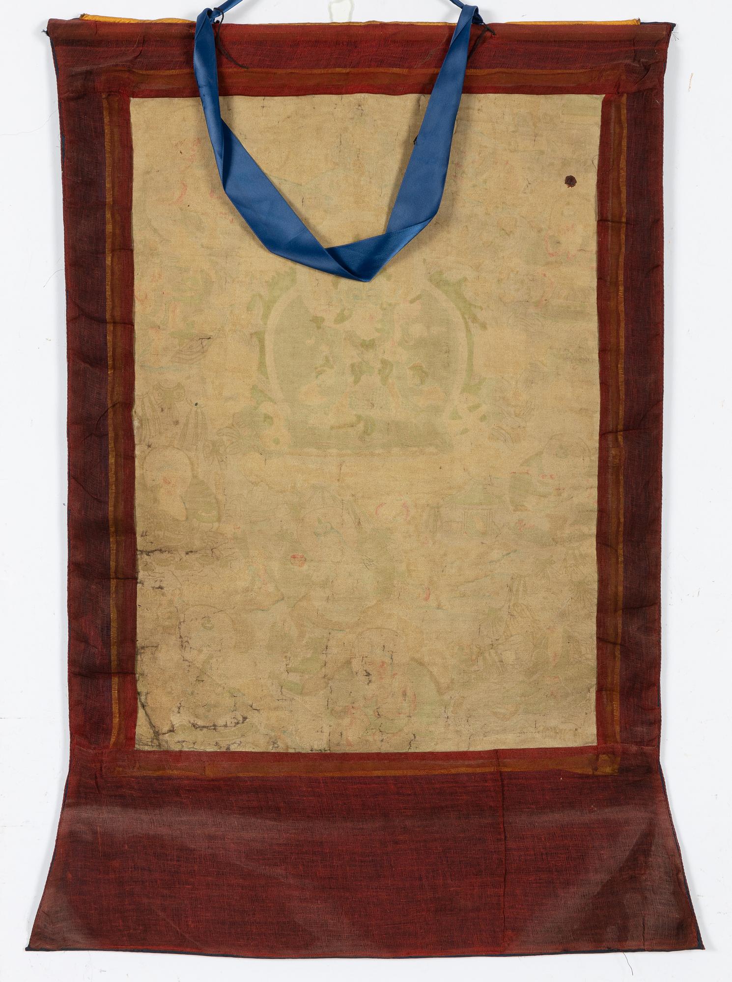A Tibetan thangka, 20th century.