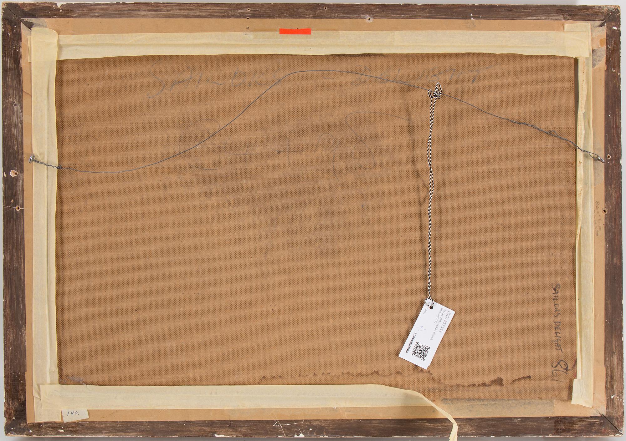 JACK ORR, olja på pannå, signerad.