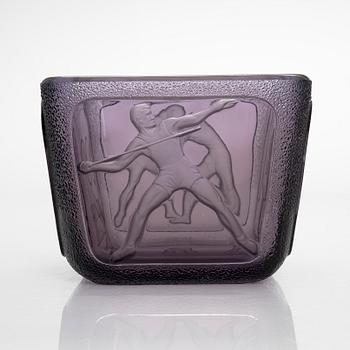 Antti Salmenlinna, malja, "Olympiamalja", Riihimäen Lasi, 1940.