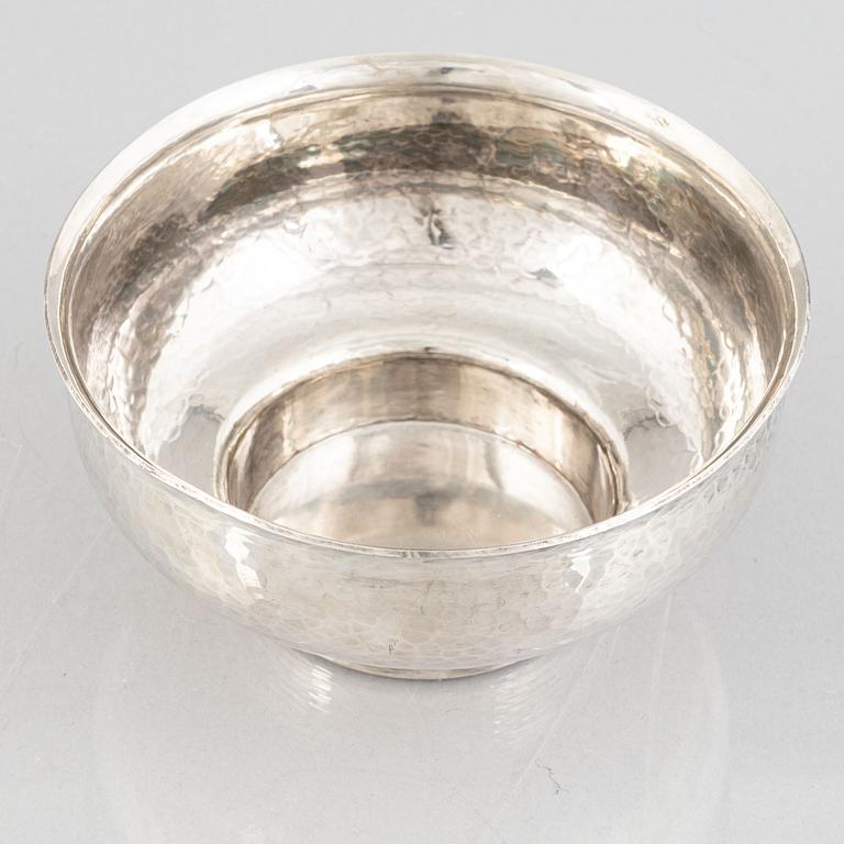 A silver bowl, Borgila, Stockholm, Sweden, 1976.