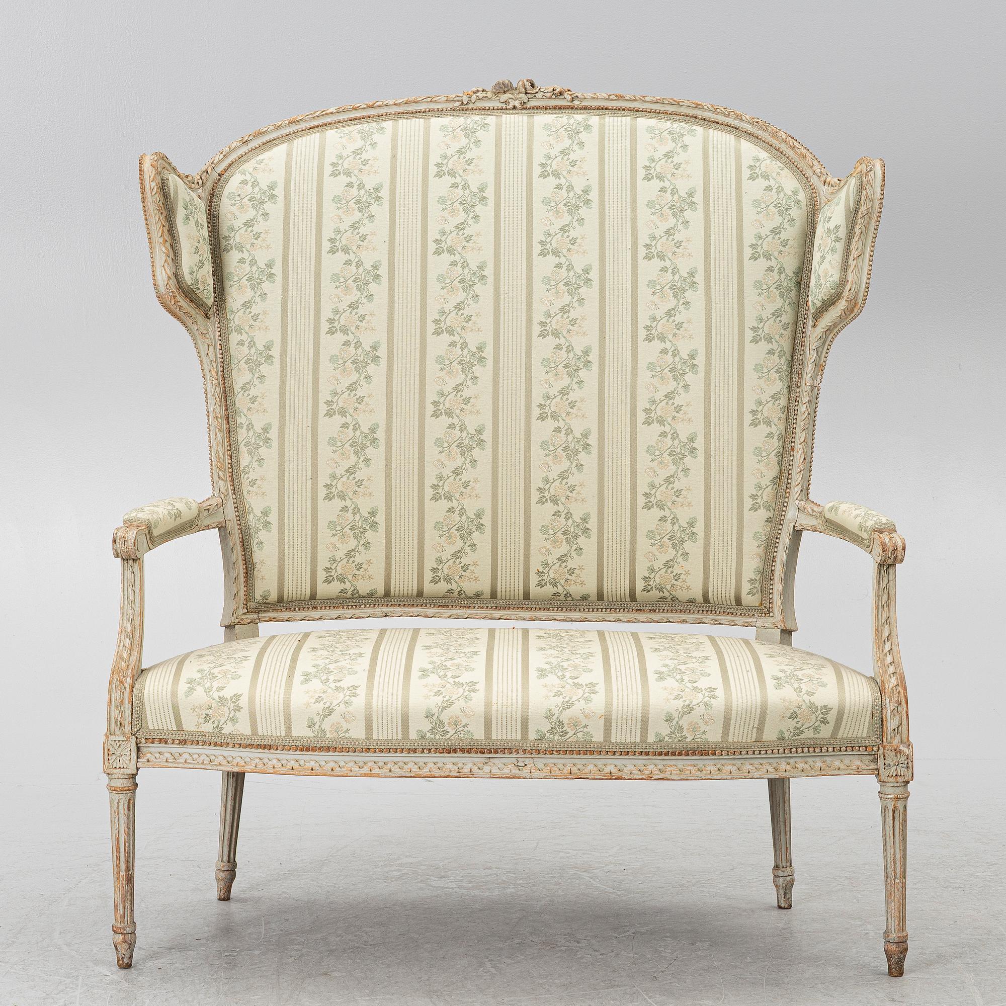 Soffa, Louis XVI-stil, 1800-tal.