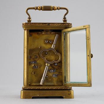 A set of five carriage and miniature clocks, 19th/20th Century.